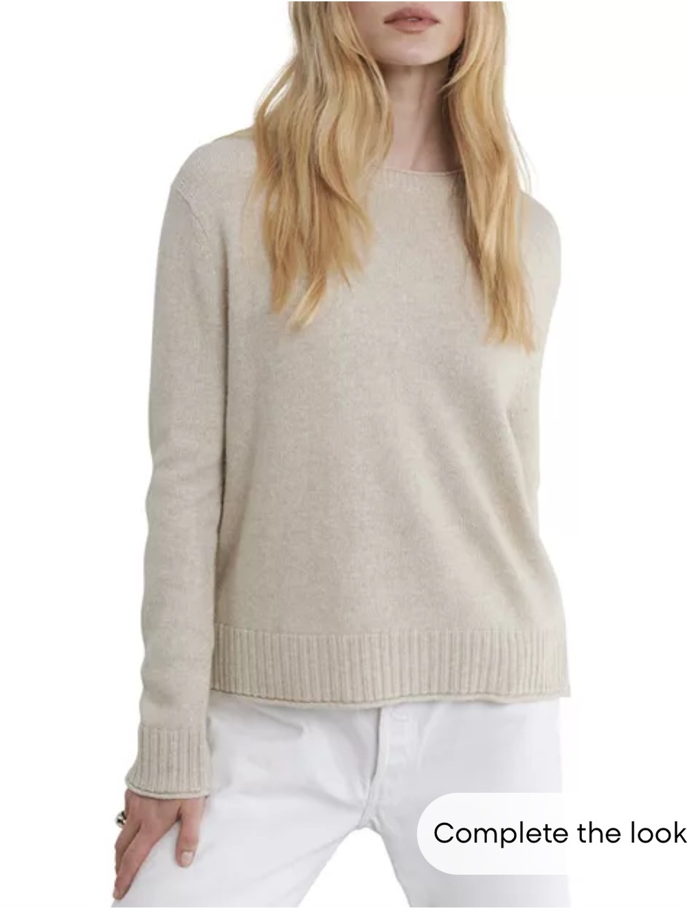 Jenni Kayne Everyday Sweater in Cream / Ivory Size Small